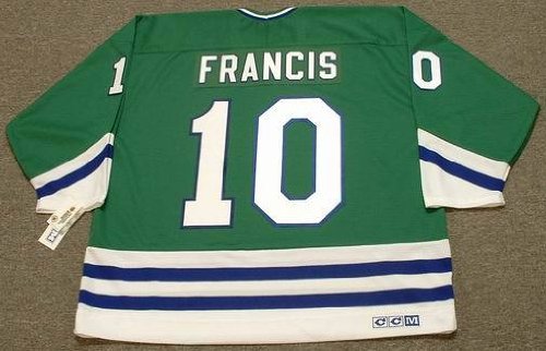 RON FRANCIS Hartford Whalers 1989 CCM Throwback Away NHL Hockey Jersey, 2XL