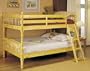 Acme 2290 Full Over Full Natural Pine New Wood Bunk Beds Bunkbed