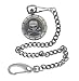 Nemesis Skull Gunmetal Pocket Watch with Chain