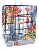 Blue Ribbon 24-Inch by 18-Inch by 28-Inch Complete Bird Cage Kit for Large Birds, Blue/Granite
