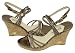 Michael Kors Palm Beach Bronze Leather Wedge Sandals