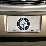 Seattle Mariners Silver Super Stock Metal License Plate