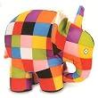 ELMER The Patchwork Elephant LARGE 12" PLUSH Character by David McKee
