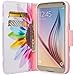 Galaxy Wireless Case Compatible for Samsung Galaxy S7 Edge Wallet Case, Flip Folio [Kickstand Feature] Pu Leather Wallet Case with ID Slots for S7 Edge Phone Case - Sun Flower