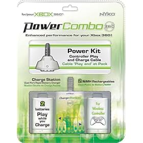 Xbox 360 Power Charger Combo (Charge Station, Power Kit)