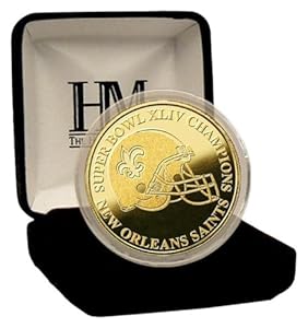 Highland Mint Super Bowl Xliv Champions 24Kt Gold Coin