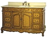 DreamLine DLVBJ-017-AY Bathroom Antique Vanity Set, Antique Yellow