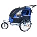 Booyah "Swivel" 3in1 Double Baby Bicycle Bike Trailer & Jogger Blue