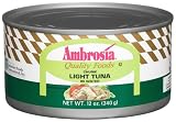 Ambrosia Tuna, Chunk Light, In Water, 12-Ounce Can (Pack Of 6)