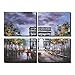 Asmork Modern Art - 4 Piece Wall Art Canvas Landscape Painting - Home Decor Canvas Print Ready to Hang - Oil Paintings - Best Buy Gift - Triumphal Arch