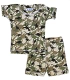 Camo Dinosaurs Pajama Short Set (c) ~ infant & toddler