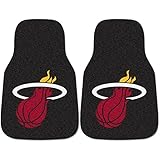 FANMATS NBA Miami Heat Nylon Face Carpet Car Mat