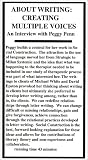 VHS : About Writing: Creating Multiple Voices - An Interview with Peggy Penn