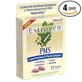 Estroven PMS Caplets , 24-Count Boxes (Pack of 4)
