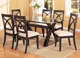 Elegant Glass Top Dining Table
