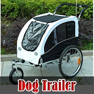 Frugah New Black Color Dog Bike Trailer/stroller 2 in 1 Double PET Trailer