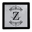Glass Trivet Regalia Monogram Z