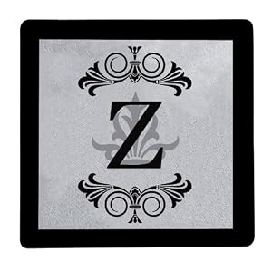 Glass Trivet Regalia Monogram Z