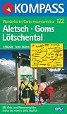 Aletsch Goms L�tschental 1 : 50 000: Wanderkarte. GPS-geeignet. Mit Orts- und Namensregister - 