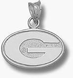 Georgia Bulldogs G 3/8 Charm - Sterling Silver Jewelry