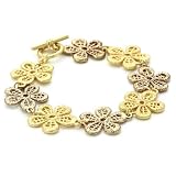 RAIN Gold-Tone Flower Bracelet