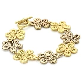 RAIN Gold-Tone Flower Bracelet