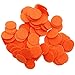 Playfully Ever After 1 Inch Orange 100pc Stiff Felt Circles