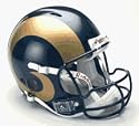 St. Louis Rams Authentic Pro Line Revolution Riddell Full Size Helmet