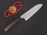 特上堺佑助造男の三徳包丁180ミリ(安来鋼銀紙三号・黒檀柄)