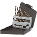 Precision Twist C13R10CO Cobalt Steel Jobber Drill Bit Set, Gold Oxide Finish, Round Shank, Spiral Flute, 135 Degree Point Angle, 13 piece, 1/16" to 1/4" x 64ths