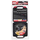 Skil 90041CSB 7-1/4 inch 24 Tooth Framing Saw Blade and 40 Piece Drill and Drive Set with Plastic Case
