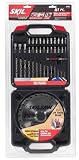 Skil 90041CSB 7-1/4-Inch 24 Tooth Framing Saw Blade and 40 Piece Drill and Drive Set with Plastic Case