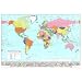 World Map Poster Print, 36x24