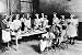 Art Poster, Women in Home Economics Class - 27.5 x 18.75