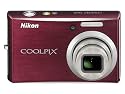 Nikon Coolpix S610 Digitalkamera (10 Megapixel, 4-fach opt. Zoom, 3" Display) dunkelrot