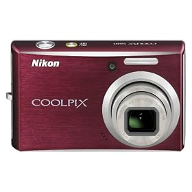 Nikon Coolpix S610 Digital Camera - Deep Red (10.0MP, 4x Optical Zoom) 3.0 inch LCD