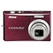 Nikon Coolpix S610 Digital Camera - Deep Red (10.0MP, 4x Optical Zoom) 3.0 inch LCD