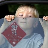 Alabama Crimson Tide Lil' Fan On Board Car Sign