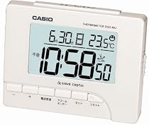 CASIO (カシオ) 目覚し時計 デジタル 電波時計 温度表示 DQD-80J-7JF