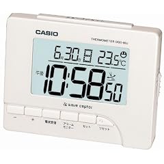 CASIO (カシオ) 目覚し時計 デジタル 電波時計 温度表示 DQD-80J-7JF