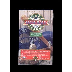 1992 Upper Deck Minor League Baseball Cards Hobby Box Derek Jeter Rookie 1992 Upper Deck Minor League Baseball Cards Hobby Box (36 packs/box) - Derek Jeter Rookie