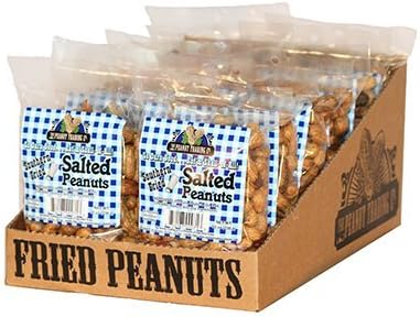 Oak Alley Farms 10247-C-FP-S Salted Fried Peanuts - 12ct Counter Display