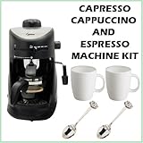 Capresso 30301 4-Cup Espresso and Cappuccino Machine + Espresso Machine Accessory Bundle