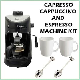 Buy Capresso 30301 4-Cup Espresso and Cappuccino Machine + Espresso Machine Accessory Bundle