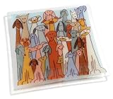 Peggy Karr 10-Inch Glass Dogs Square Plate