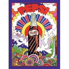 CLASSIC COCA COLA - PEPSI 1969 - OFFICIALLY LICENSED STEEL METAL ADVERTISING WALL PLAQUE SIGN - 42CM X 31CM COKE