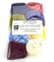 Wool Roving 12''-Blu/Pea/Ltblu/Wht/Pur/Yel/Lav/Rs