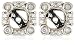 Jewelry : 10k Diamond Earrings Jackets (1/5 cttw, I-J Color, I3 Clarity) for 1/2 cttw Stud Earrings
