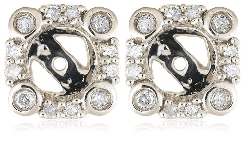 51SZd3PshEL 10k White Golden Diamond Earrings Jackets  for 1/2 cttw Stud Earrings