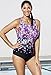 Aquabelle Women's Flower Bomb High-Neck Swimsuit